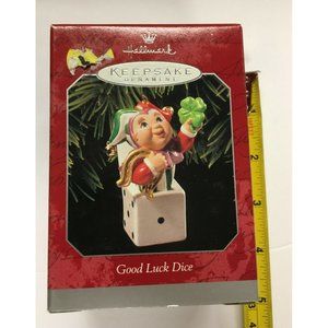 Christmas Ornament "Good Luck Dice" Hallmark 1998 QX6813